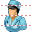 Female cardiologist icon