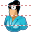 Female optometrist icon