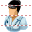 Lady doctor icon