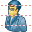 Male cardiologist icon
