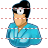 Female optometrist icon