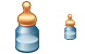 Baby bottle icons