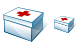 First aid box icons