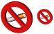 No smoking icons