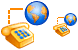 Internet connection icons