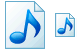 Music file icons