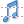 Music notes icon