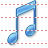 Music notes icon