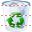 Full recycle bin icon