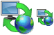 PC-Web synchro- nization icons