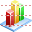 3D bar chart icon