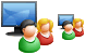 Computer users icons