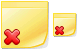 Delete note icons