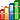 3d bar chart icon
