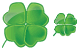 Four-leaf clover icons
