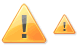 Warning icons