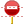 No entry sign icon