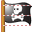 Pirate flag icon