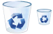 Empty dustbin icons