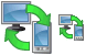 PC-PDA synchronization icon