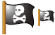 Pirate flag icon