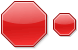 Red octagon icon