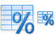 Percent value icons