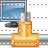 Network computer icon