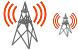 Cell tower icons