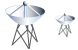 Satellite antenna icons