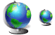Terrestrial globe icons