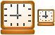 Desk clock icons