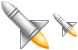 Rocket speed icons