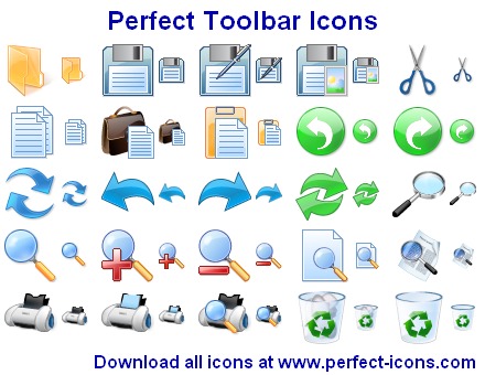 Professionally-designed icons for software and website toolbars