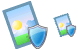 Image protection icons
