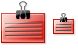 Red message icons
