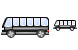 Black bus icons