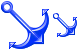Blue anchor ico