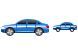Blue car ico