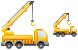 Crane truck icons