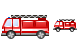 Fire engine icons