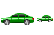Green car icons