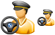 Car driver icons