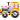 Wheeled tractor icon