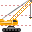 Crawler crane icon