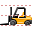 Forklift truck icon
