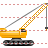 Crawler crane icon