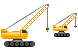 Crawler crane icons