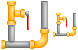 Pipes and fittings icons