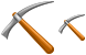 Rock hammer icons